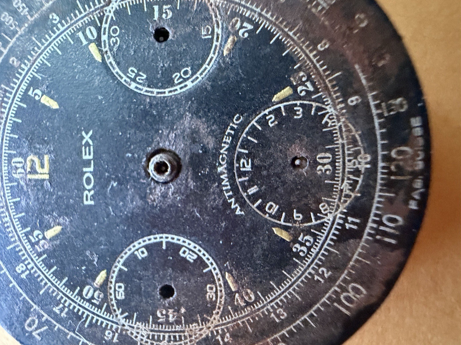 Rolex vintage circa 1940s Valjoux 71 chronograph movement/dial