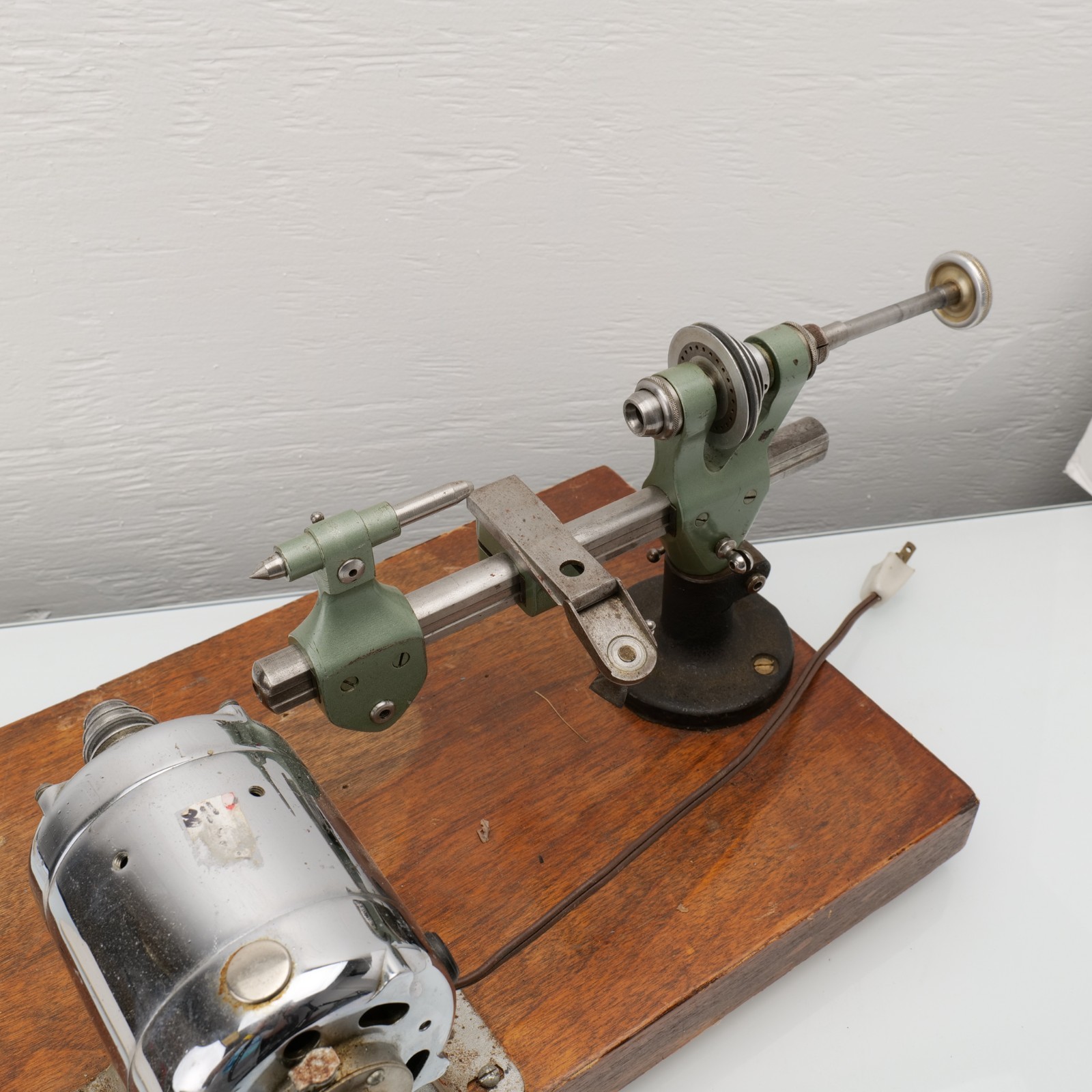 Pultra Watchmaker’s Lathe Manchester Bench Precision Lathe + Motor & Slide Rest