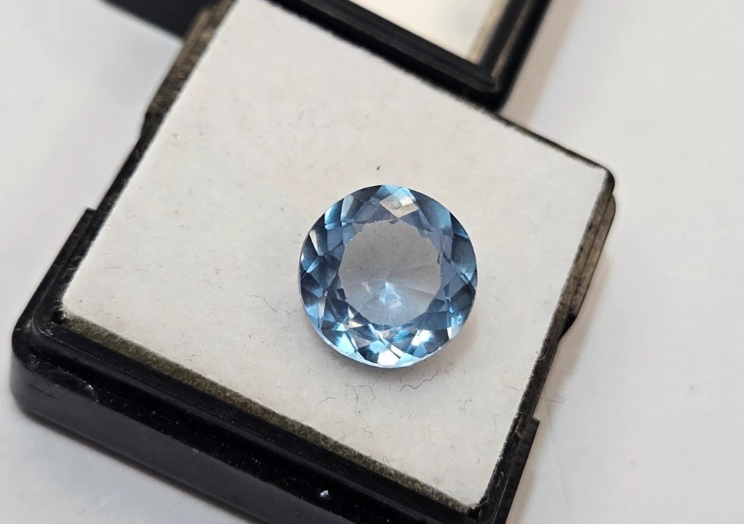 Gorgeous Aquamarine Blue Round Cut 3-5 Ct For Making Ring Loose Gemstone