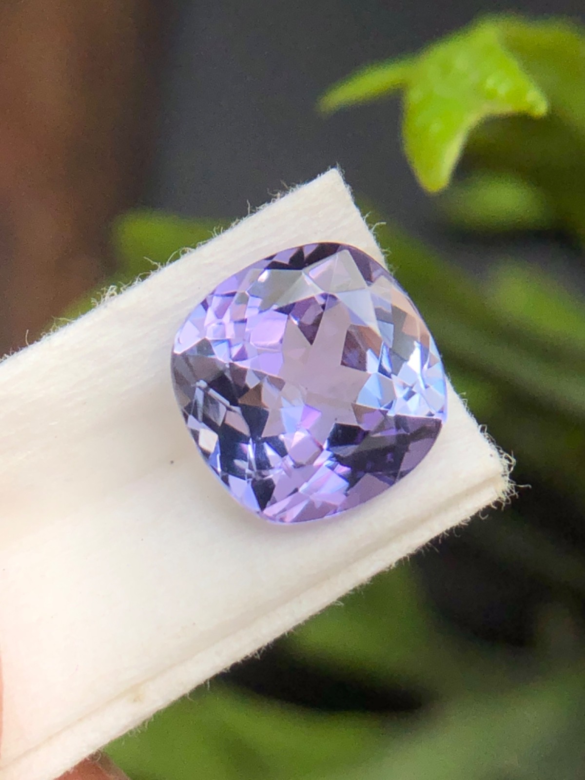 Natural Blue Purple Zoisite Tanzanite Cushion Cut Loose Gemstone For Jewelry