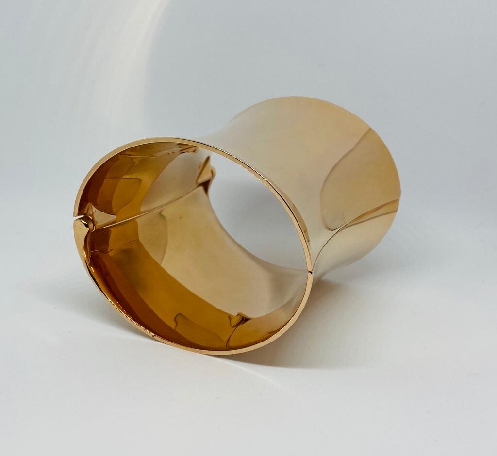 Calvin Klein Women’s Black or Rose Gold Tone Wide Cuff, KJ03DB21010, KJ03DB31010
