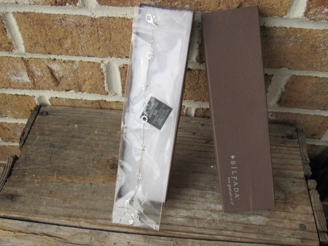 NEW SILPADA A2173 Sterling Silver X0 Hugs & Kisses Ankle Bracelet 9.5in A 2173
