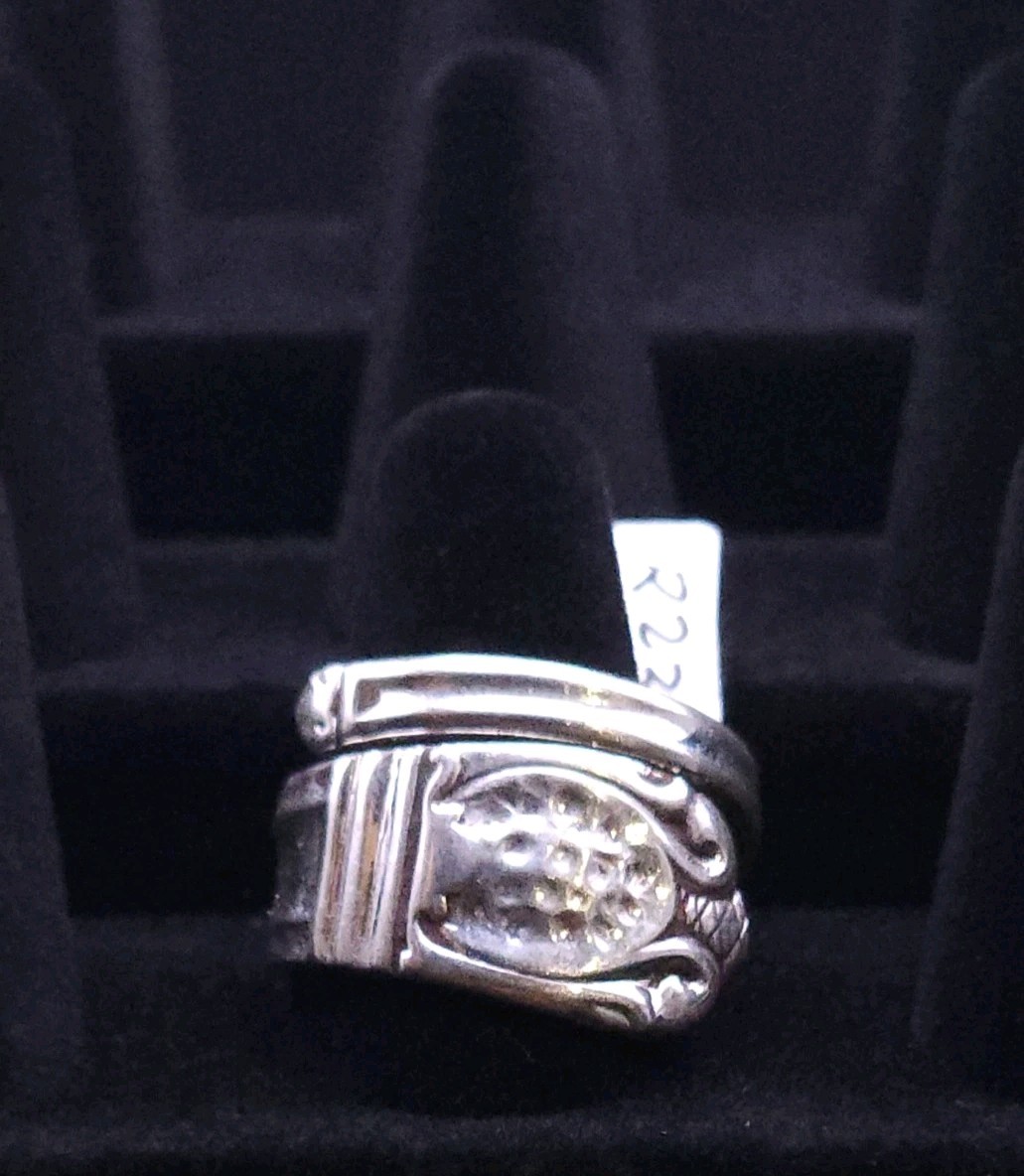 Hand Crafted 925 Sterling Silver Ring Classic Spoon Ring Made From Vintage…