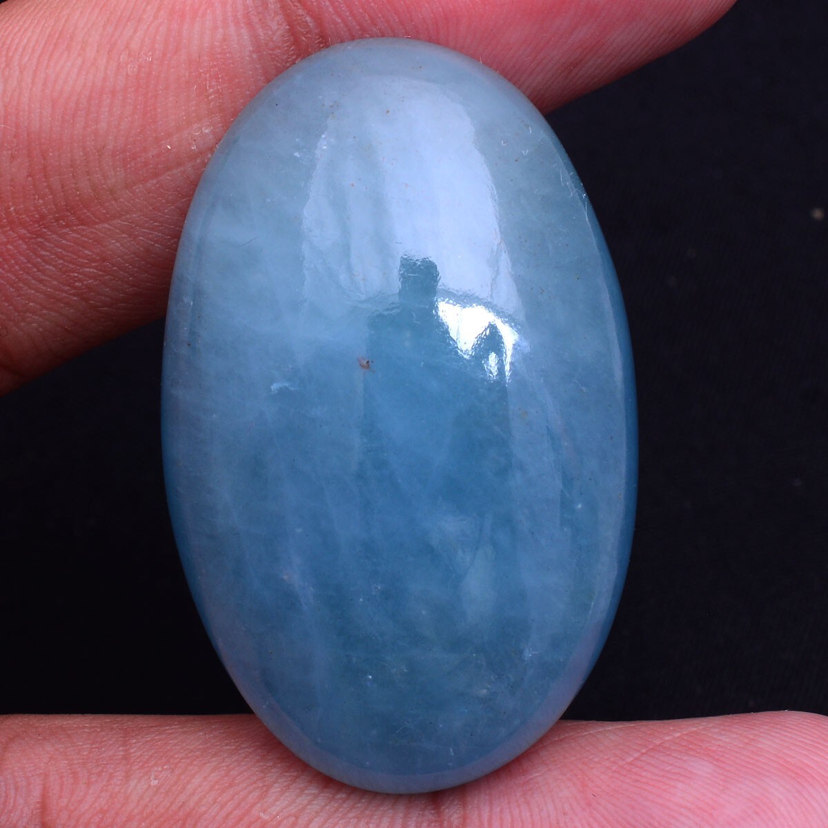 81.00 Cts Natural Aquamarine Top Quality 41mm*26mm Cabochon Untreated Gemstone