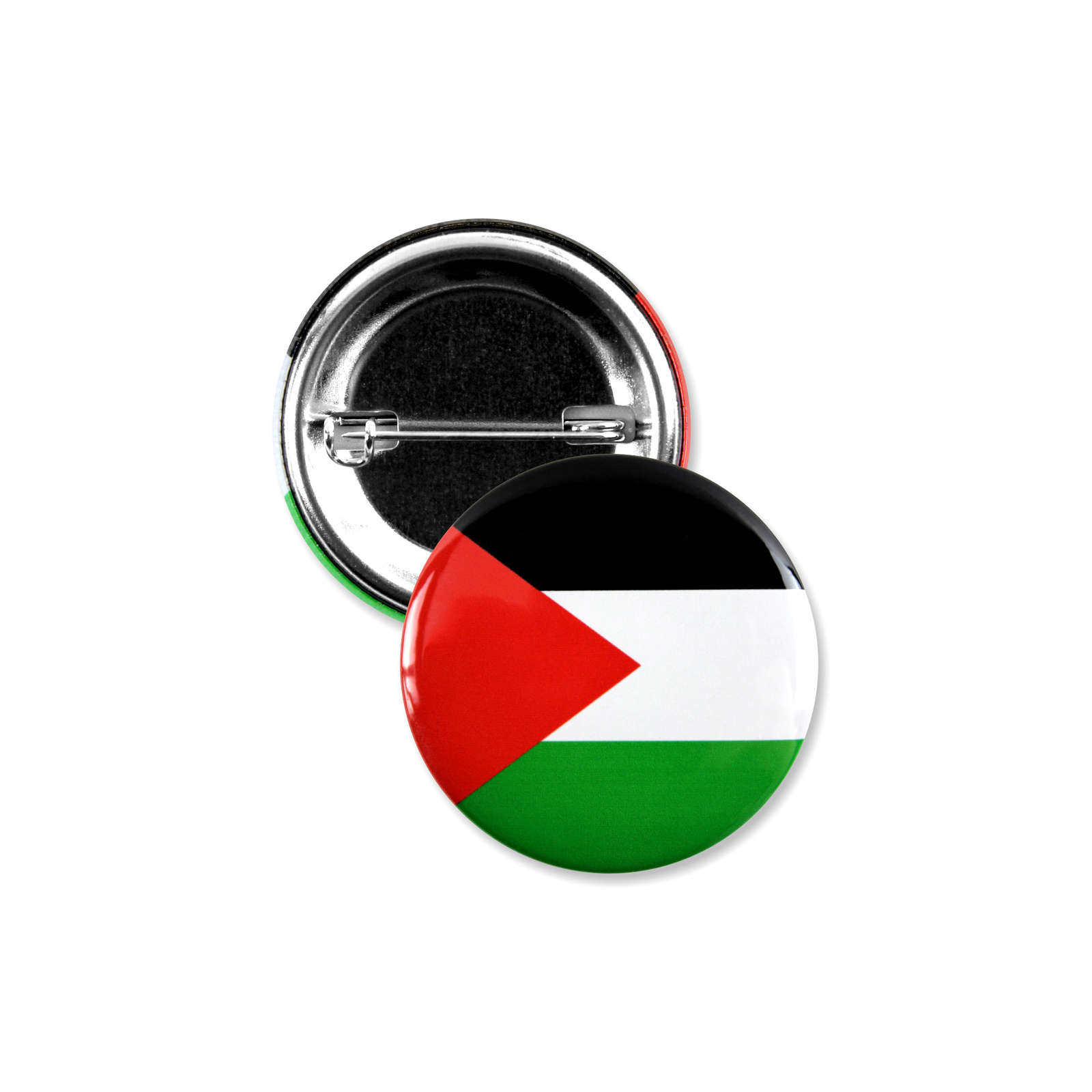 25 Pack – Palestine Flag Pinback Buttons – 1.5 Inch