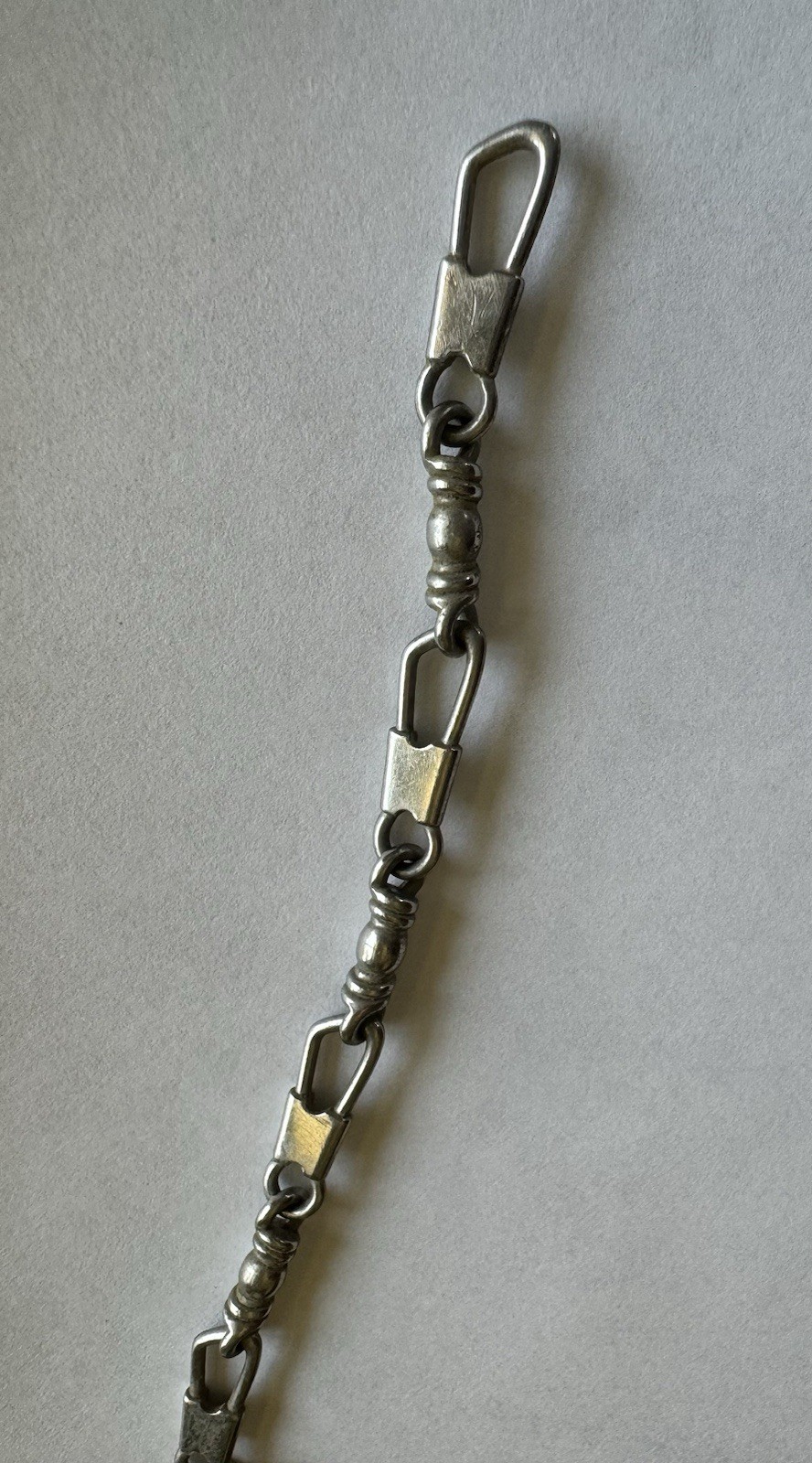 🟢 James Avery STAINLESS STEEL ~ FISHERS OF MEN ~ LINK BRACELET 8″ VINTAGE