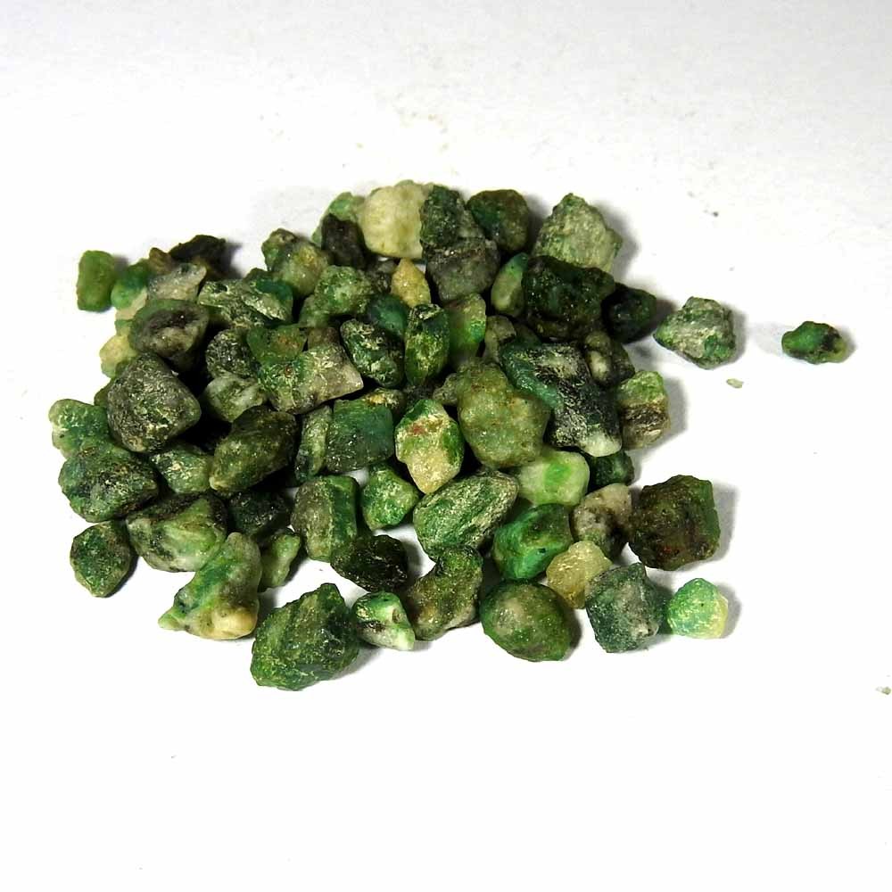 70.75 Ct Natural Green Emerald Small Rough Wholsale Lot Loose Gemstone