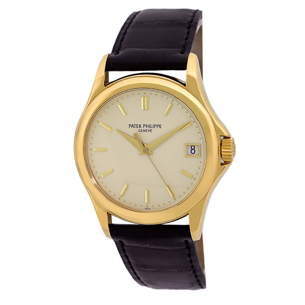PATEK PHILIPPE 18K Yellow Gold 37mm Calatrava 5127J Box Warranty MINTY