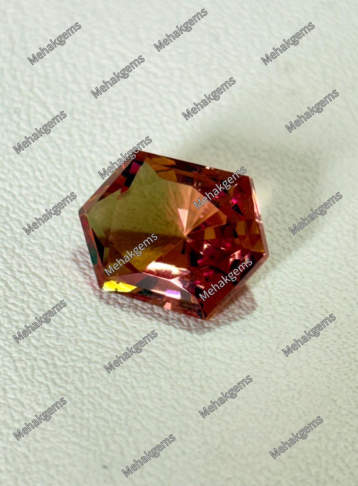 16 Ct Color Changing Zultanite Gemstone, Custom Fantasy Cut Hexagon Diaspore