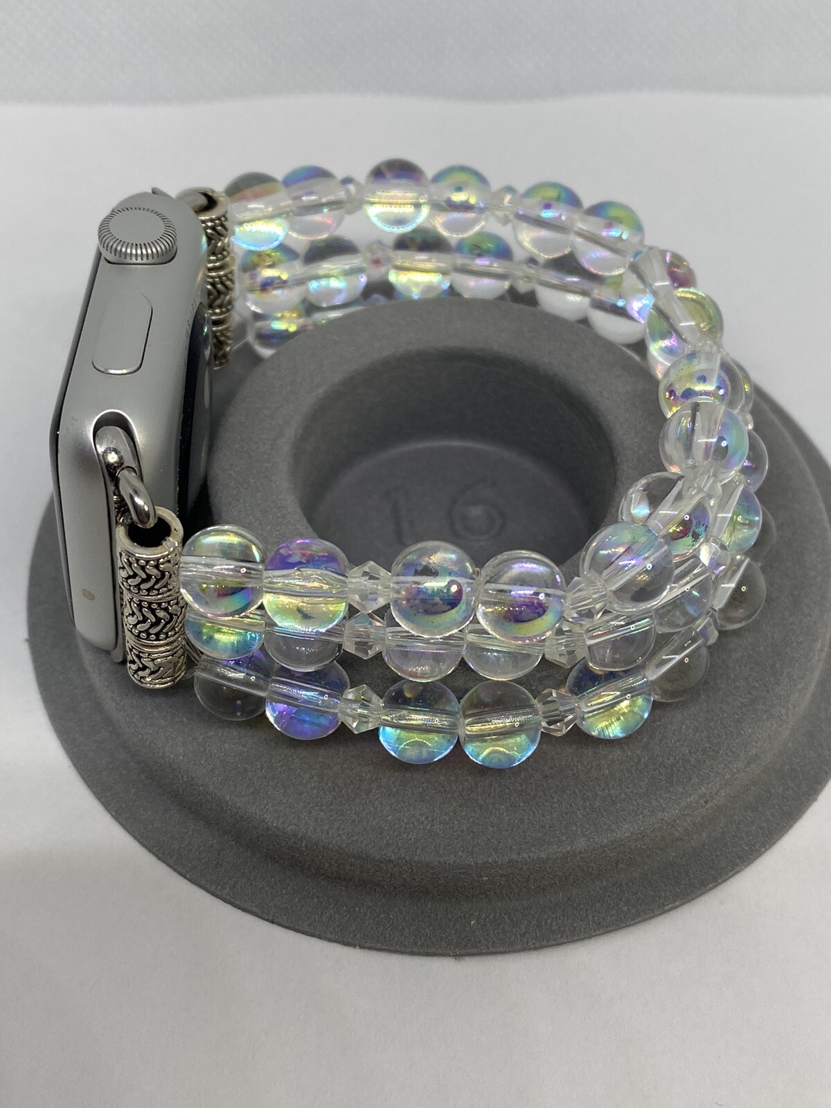Apple Watch Slip On Wristband With Dazzling Color Glass Beads 38mm, 40mm, 41mm