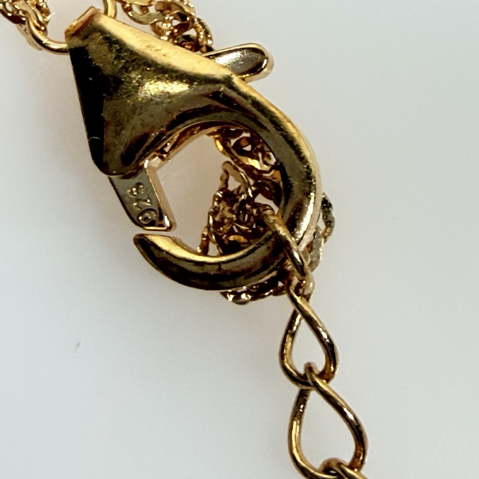 Ruby Necklace Lab Created Pendant 925 Gold Vermeil BBJ Bangkok Ratnaraj 18+2 In