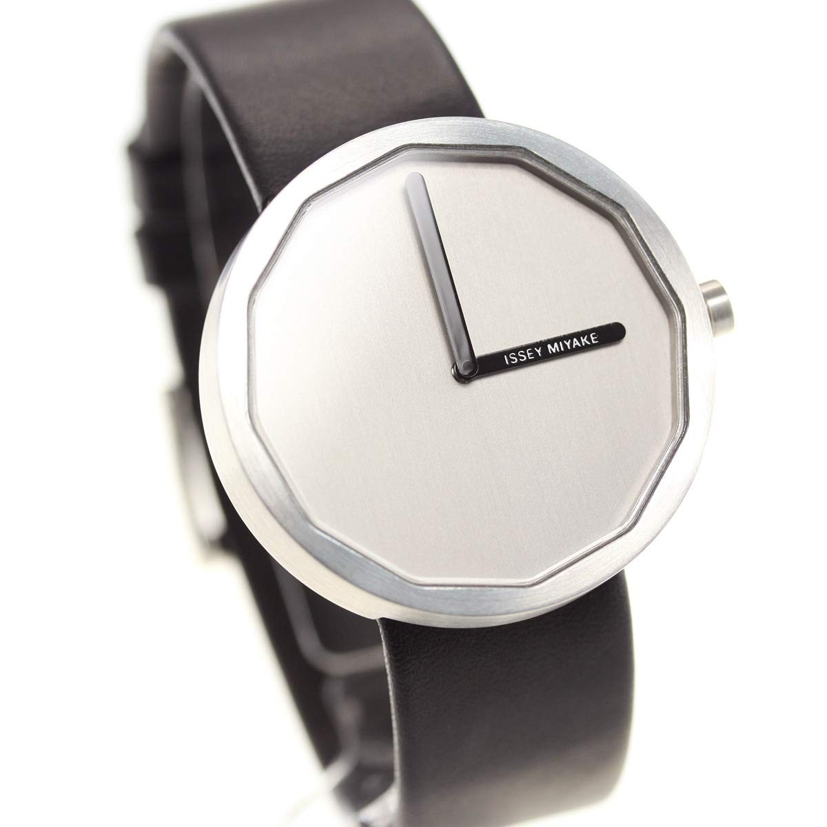 ISSEY MIYAKE TWELVE NY0P004 Gray Quartz Leather Men’s Watch New in Box