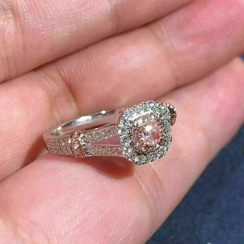 2.30Ct Lab-Created Sapphire Precious Halo Engagement Ring 14K White Gold Over
