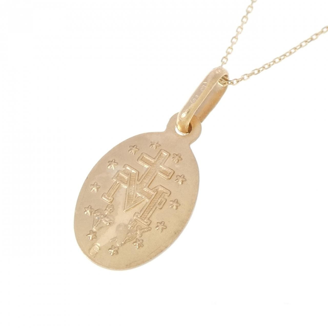 Authentic UnoAerre 375YG/K10YG Necklace #270-004-345-7844