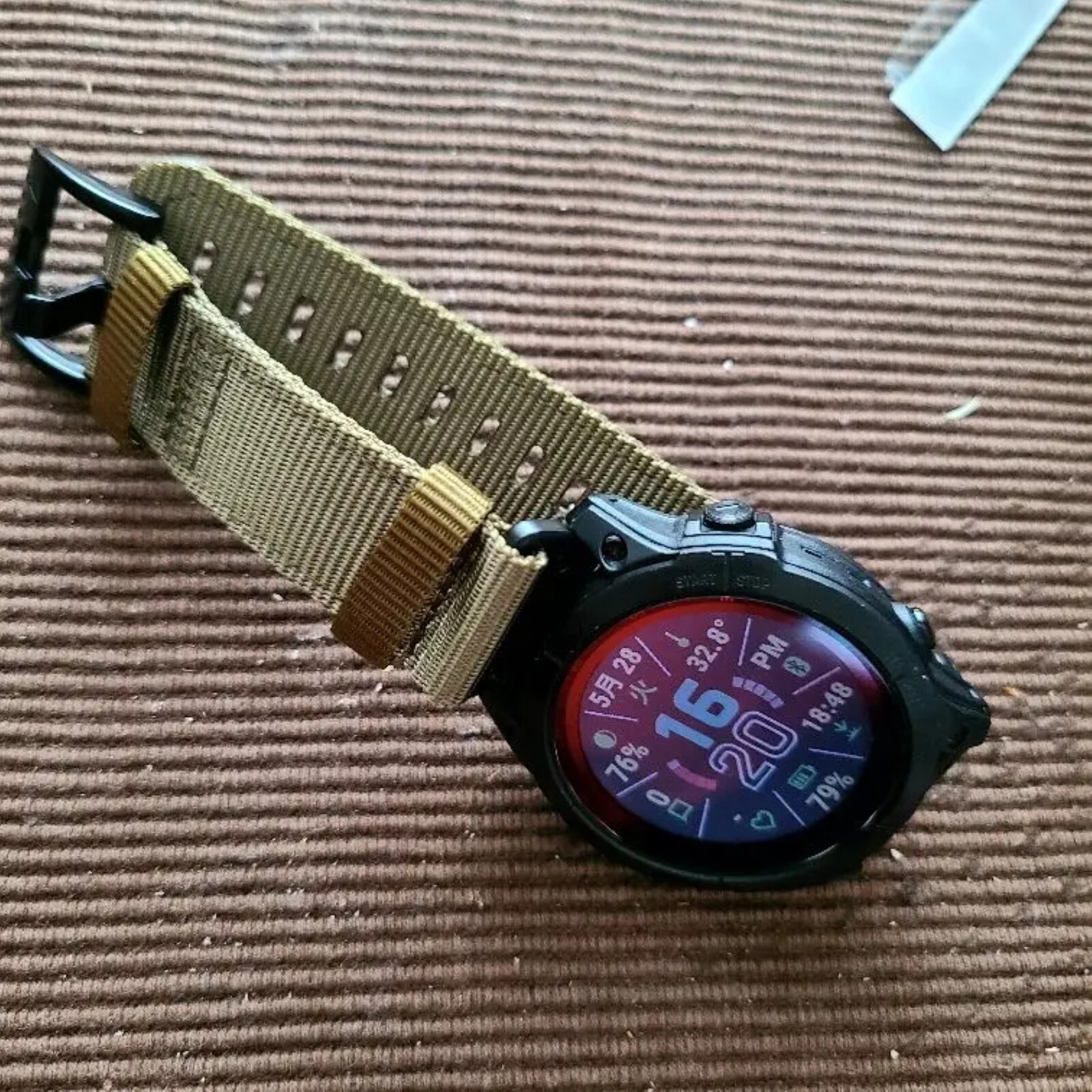 Nylon Watch Band Strap For Garmin Fenix 7X7 Pro Solar/6X 6 Sapphire 5 5X Plus