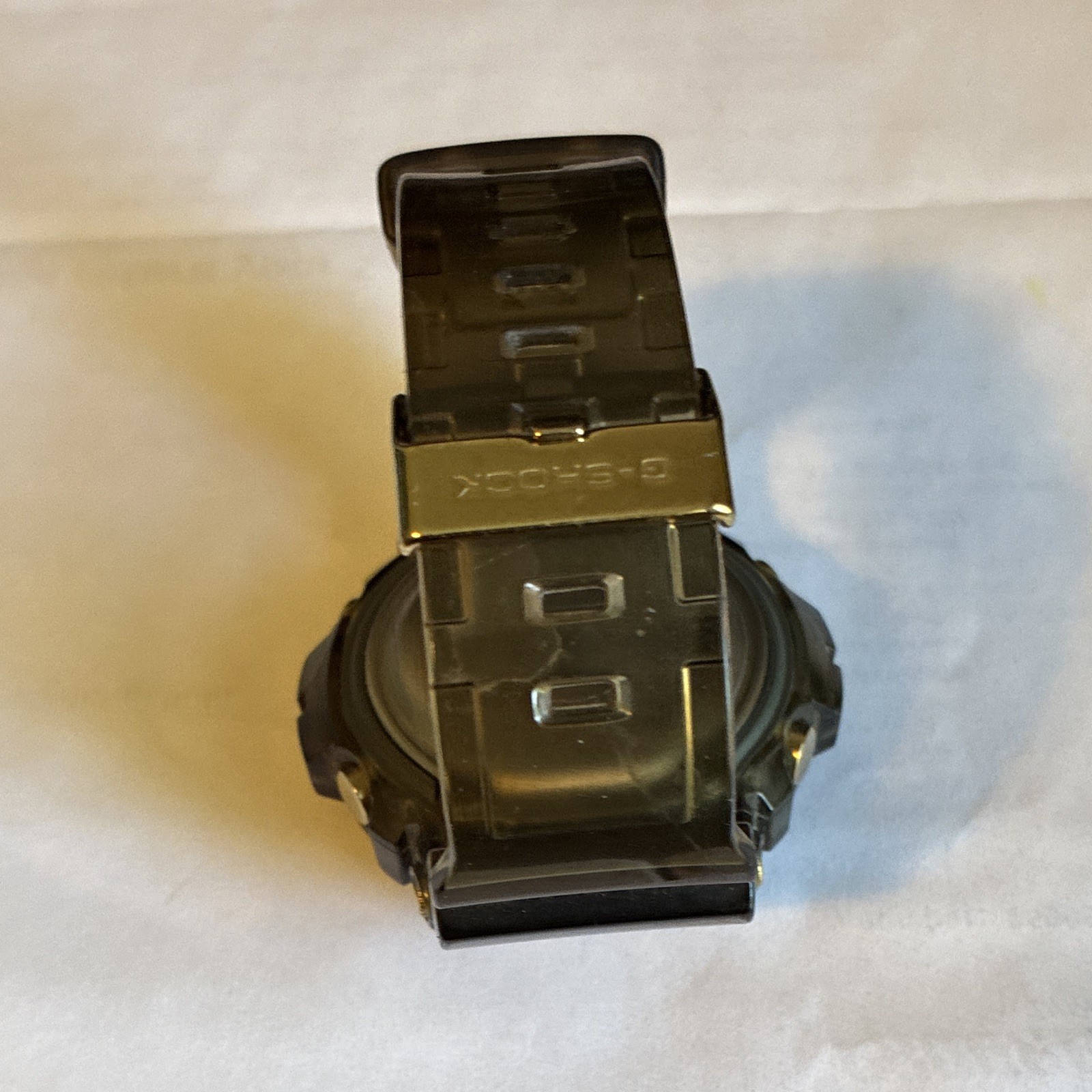 Casio G-SHOCK Digital Quartz Watch Alarm Chronograph, Clear/Gray Resin 200m
