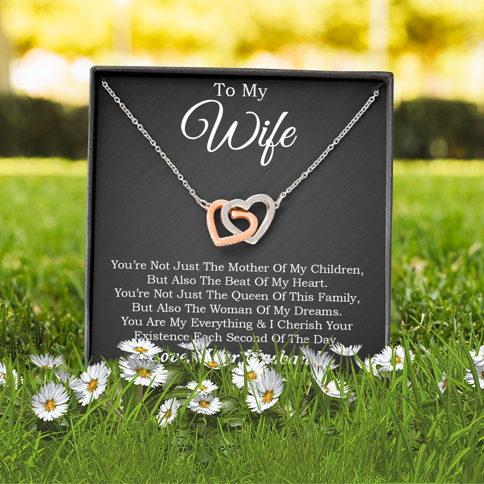 To My Wife Necklace, Mother’s Day Gift from Husband, Wife Birthday Gift