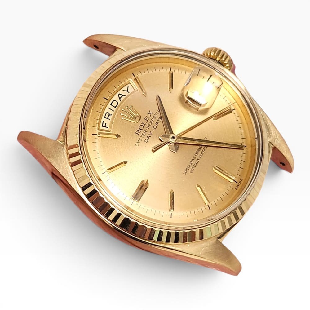 Rolex Day-Date President 36mm 18K Yellow Gold Tropical Dial Watch 1803 Year 1963