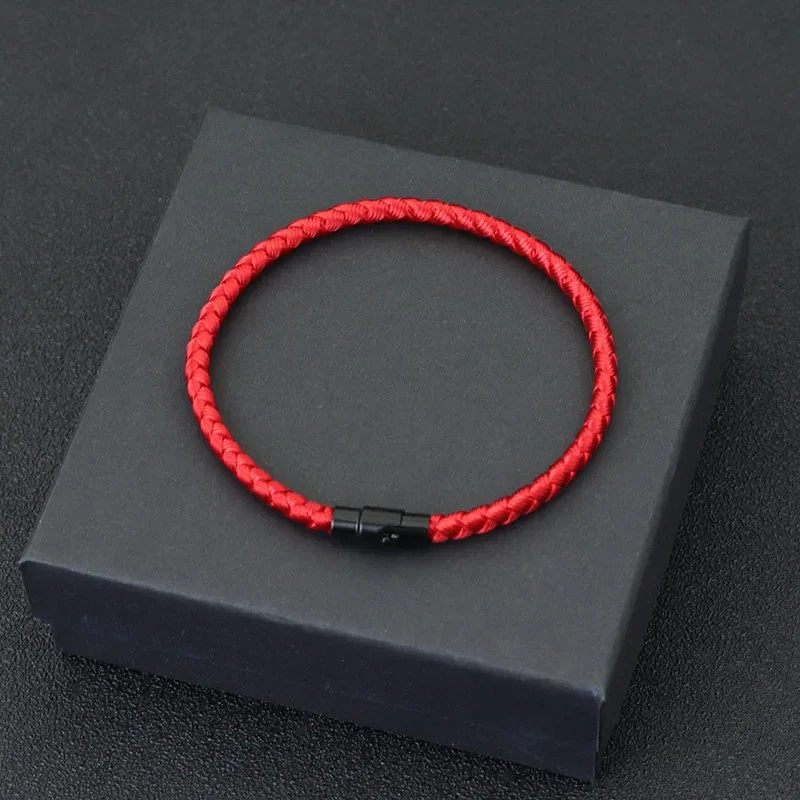 Simple Style Good Luck Red Thread Bracelet For Unisex Grade A 4mm Keel Rope