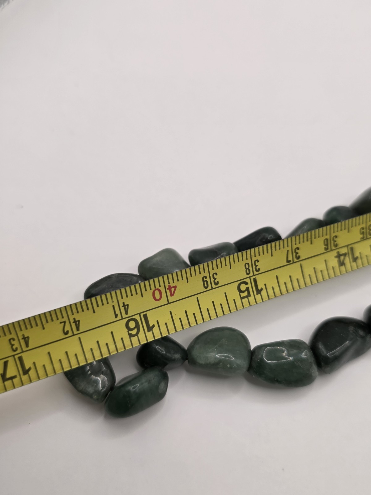 Green Jadeite Womans Necklace 16.5inch Long Vintage