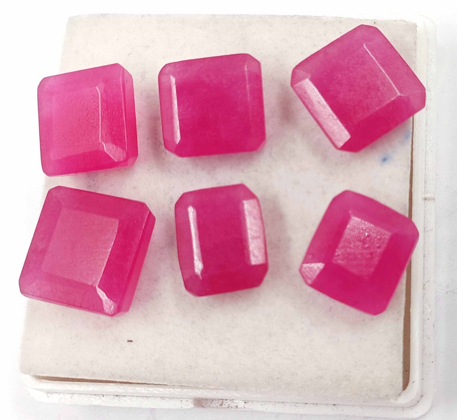 Emerald Cut Ruby Lot 98-100 Ct Natural Opaque Red Loose Stones – Wholesale”5DOZ