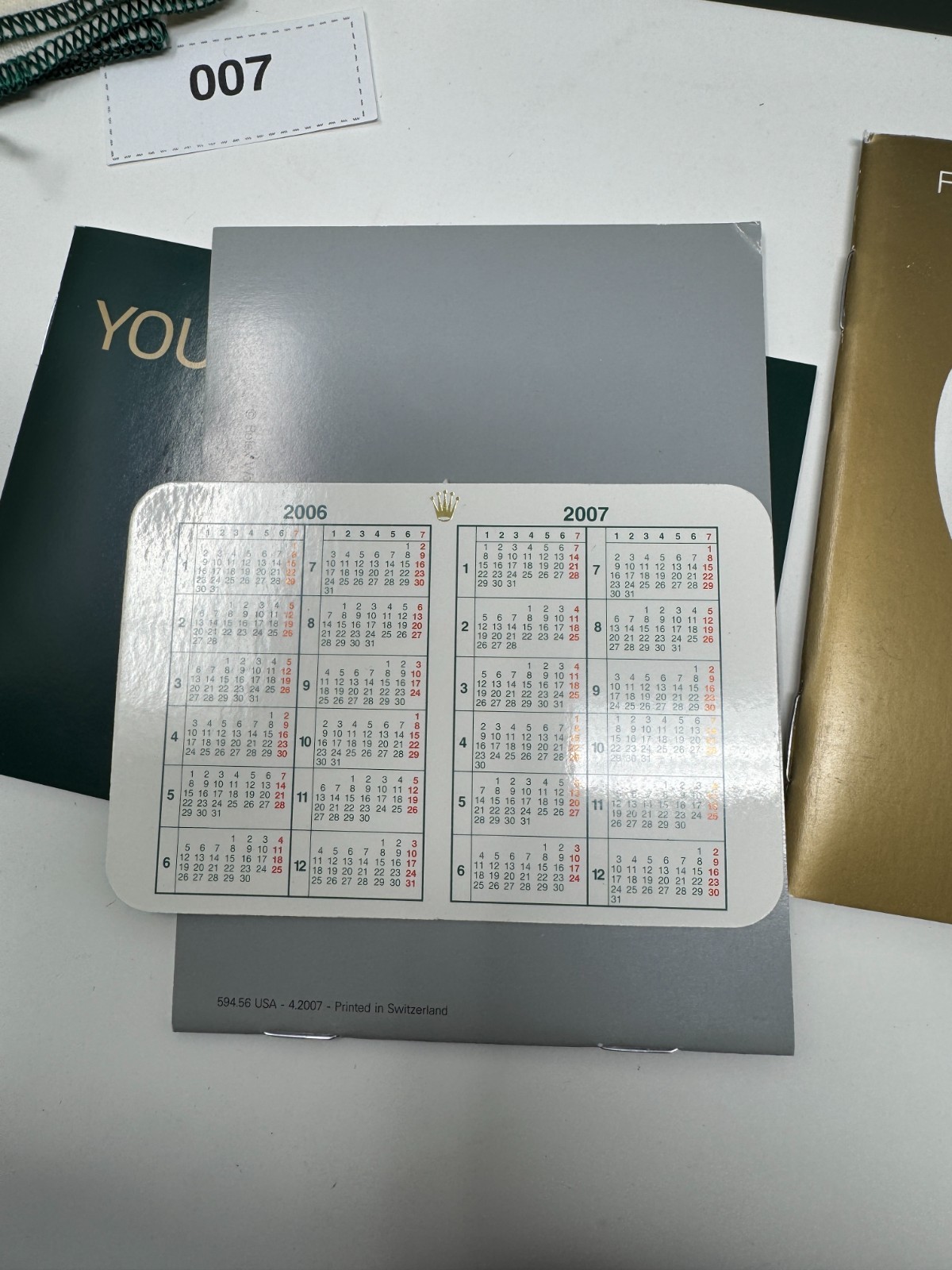 Authentic Rolex Submariner 16610 Watch Box Full Set Booklets 2006 2007