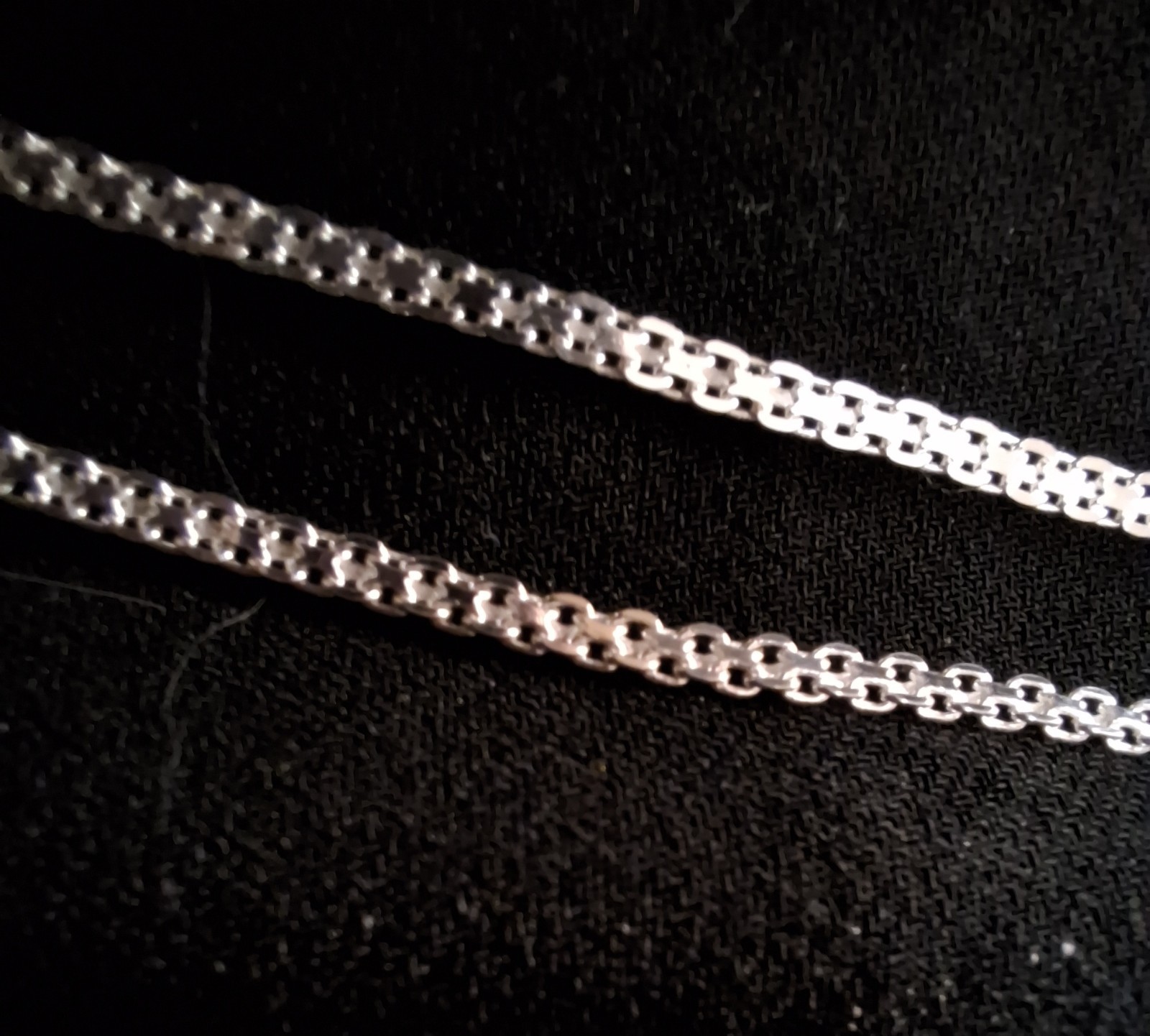 925 Sterling Silver Bismark Chain Necklace – 2O ” Long, 2mm wide