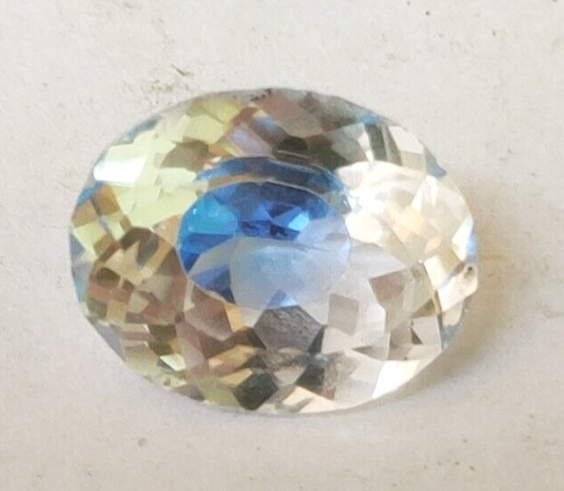 7.00 Ct. Oval Natural BI-Color Pitambari Sapphire Cut Loose Gemstone for Gifts