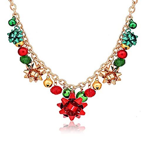 Christmas Jewelry for Women Jingle Bell Christmas B:Christmas Necklace