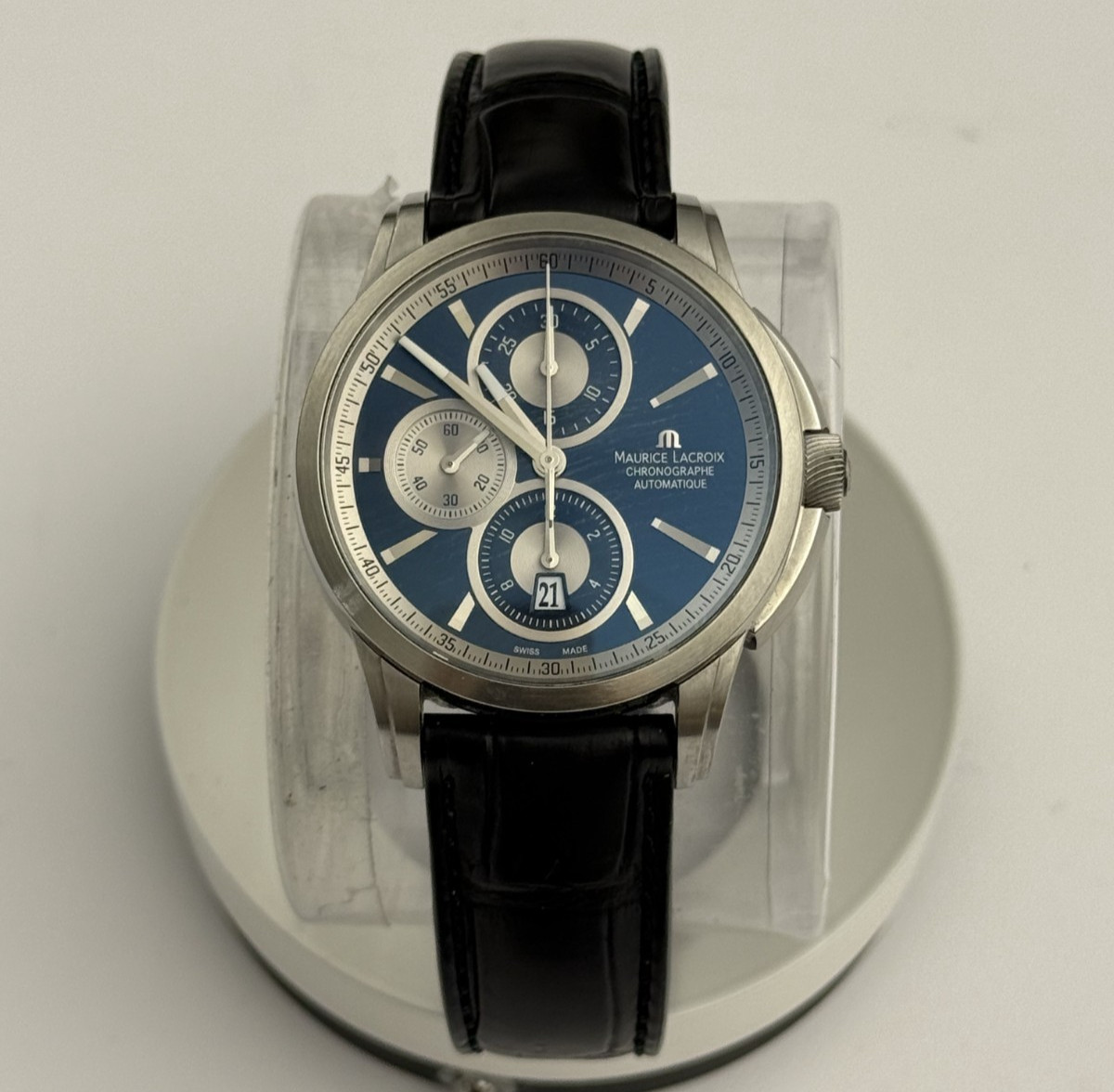 Maurice Lacroix Pontos Chronograph 43 mm Blue Dial PT6178/88