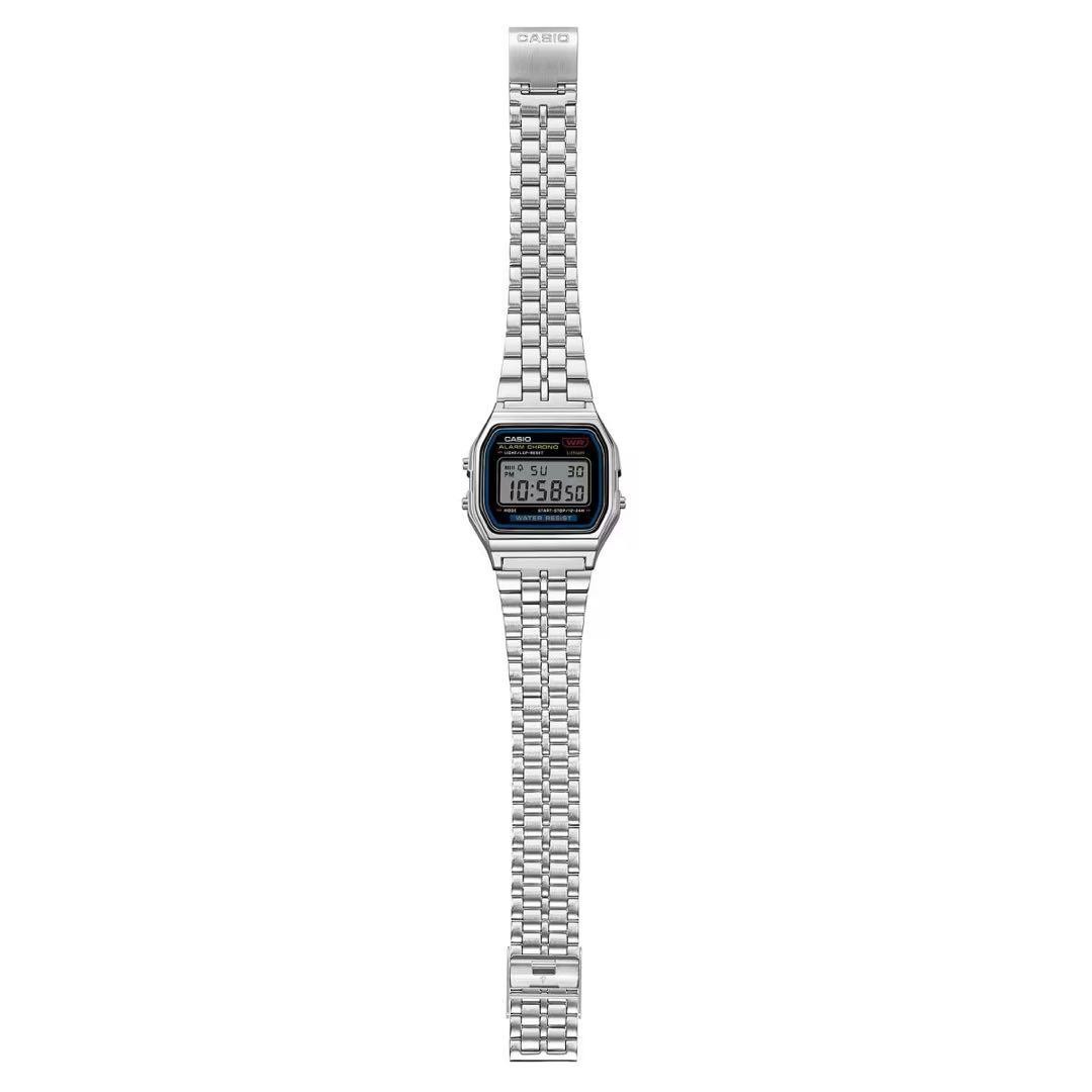 CASIO Standard A159WA-N1JH Quartz Digital Silver Dial Chronograph Watch