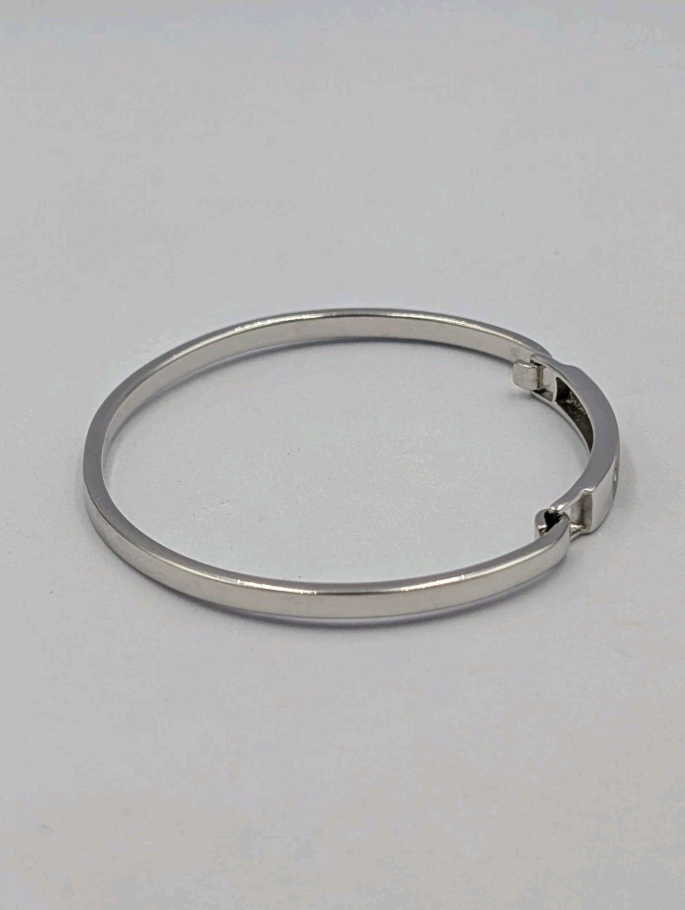 Jewelry Concepts Inc Sterling 925 Diamond Accent Engravable ID Bangle Bracelet