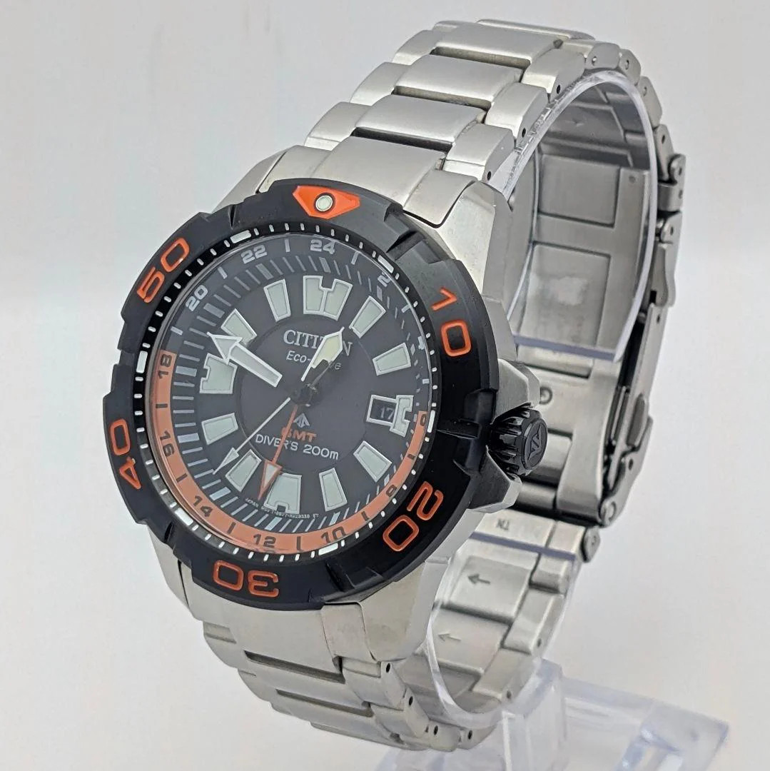 CITIZEN PROMASTER MARINE BJ7129-56E Eco-Drive GMT 44mm Black Watch