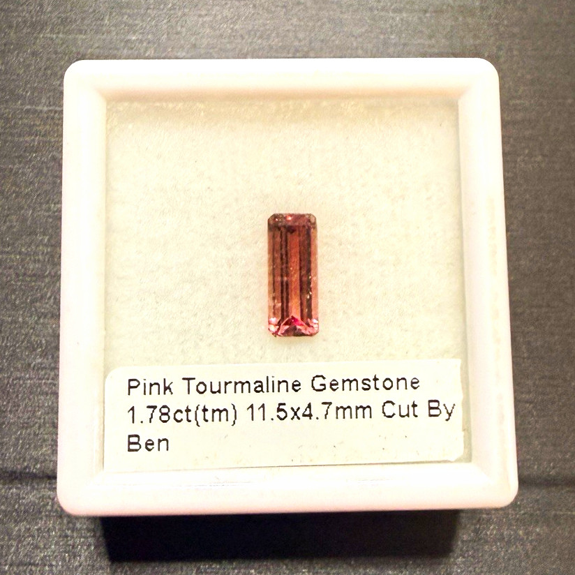 Pink Tourmaline Baguette Cut Gemstone 1.78ct 11.5×4.7mm 1pc GEM4587713