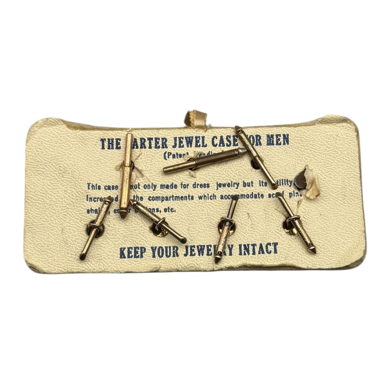 Art Deco Larter & Sons 14K Rolled Gold Mother Of Pearl Cufflinks