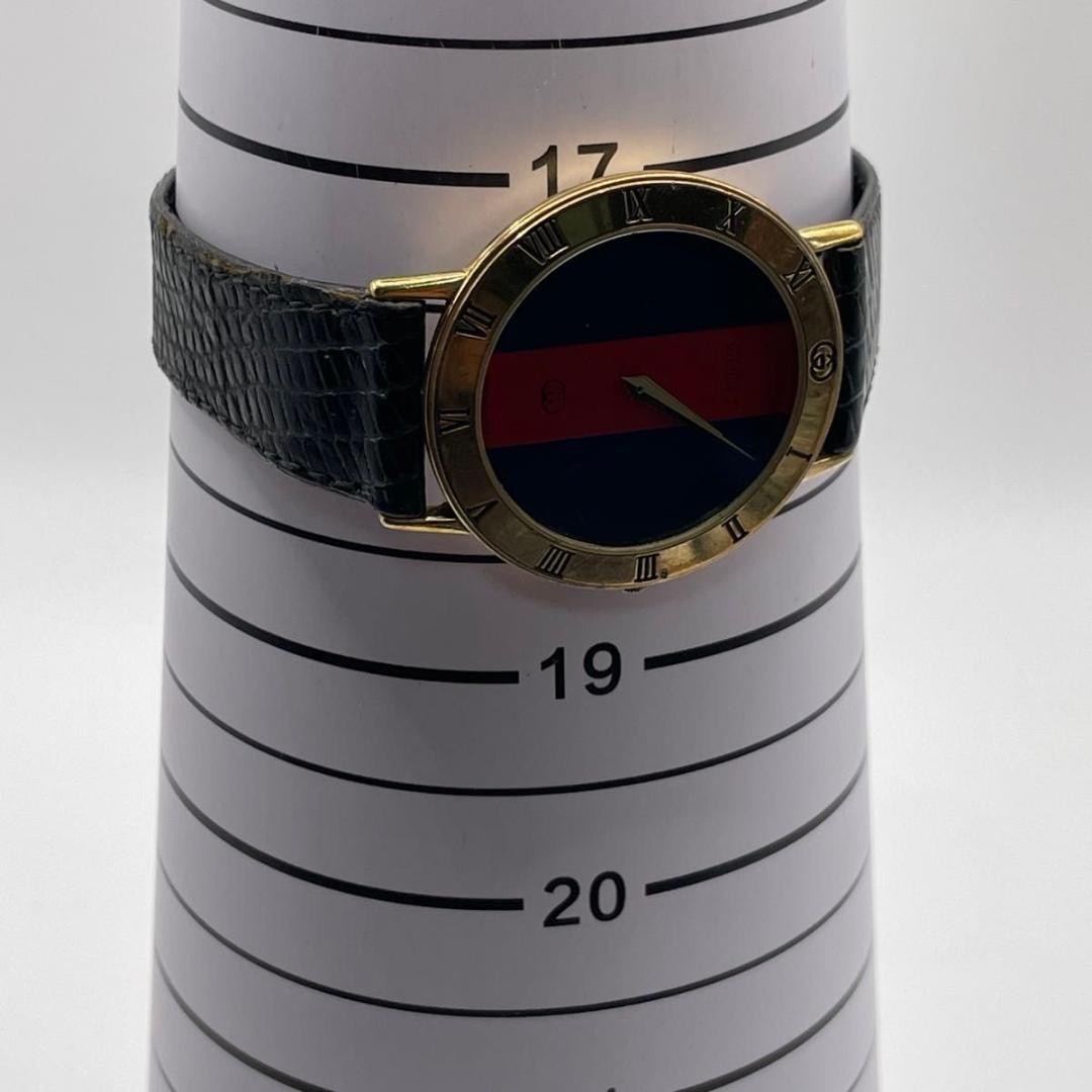 New battery replaced/working GUCCI watch 3000 Sherry Line Round