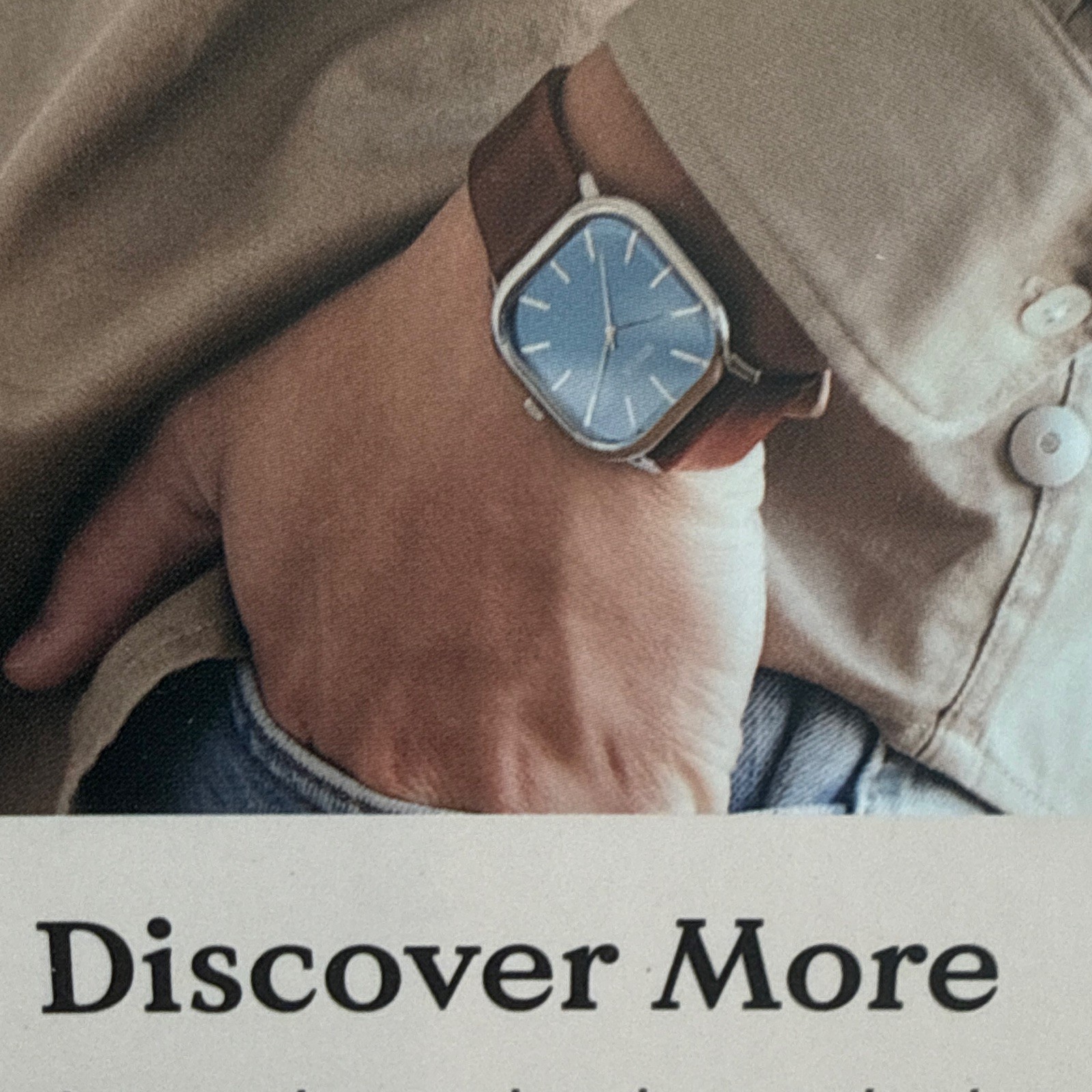 BREDA Visser Unisex Watch 32mm Silver Case Brown Leather Strap NIB