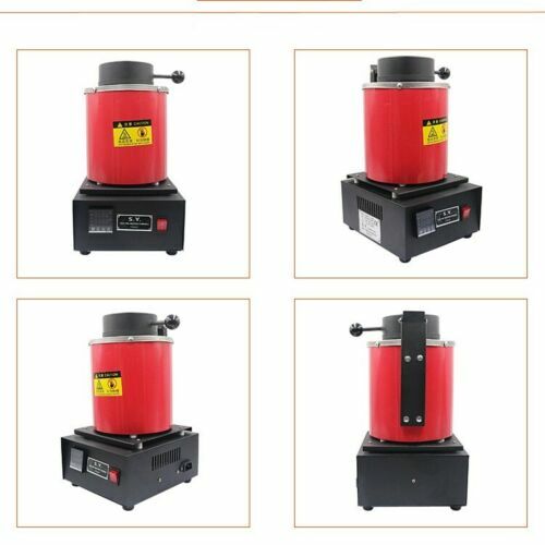 1/2/3KG Electric Metal Melting Furnace Melter Gold Silver W/Heat Protection &ACC