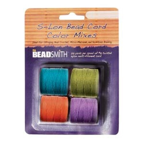 S-Lon Bead Cord Diameter .5mm Bright Mix 28576 (4 spool) Round
