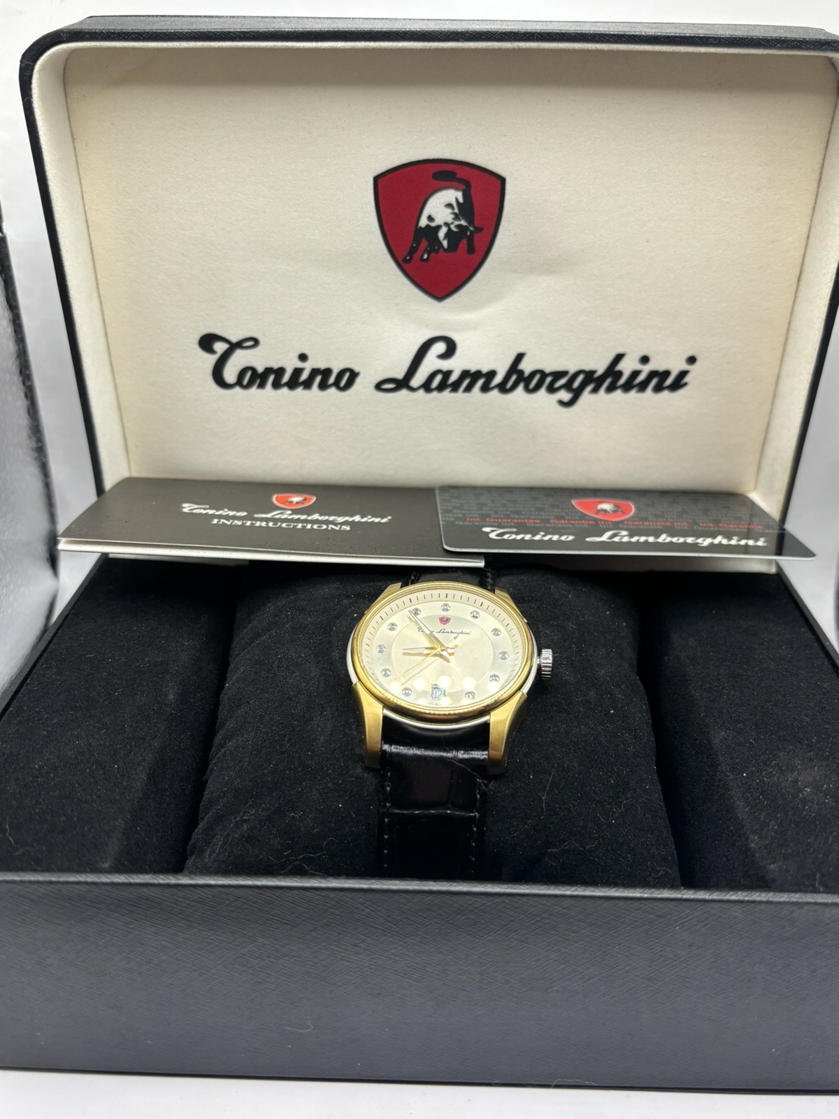 Beautiful Corino Lamborghini Quartz Mens Watch EN035DL.306 (New old stock)