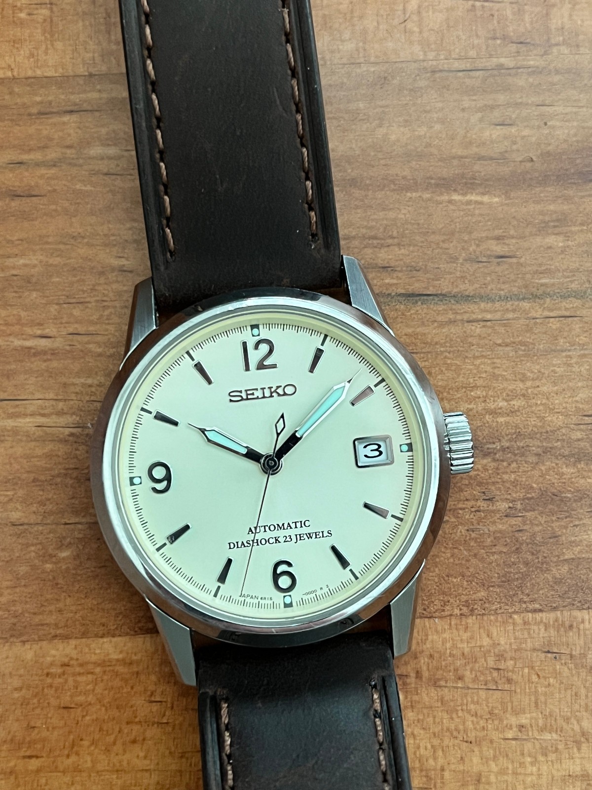 JDM Seiko Spirit 37mm SCVS009 Champagne Dial 6R15B