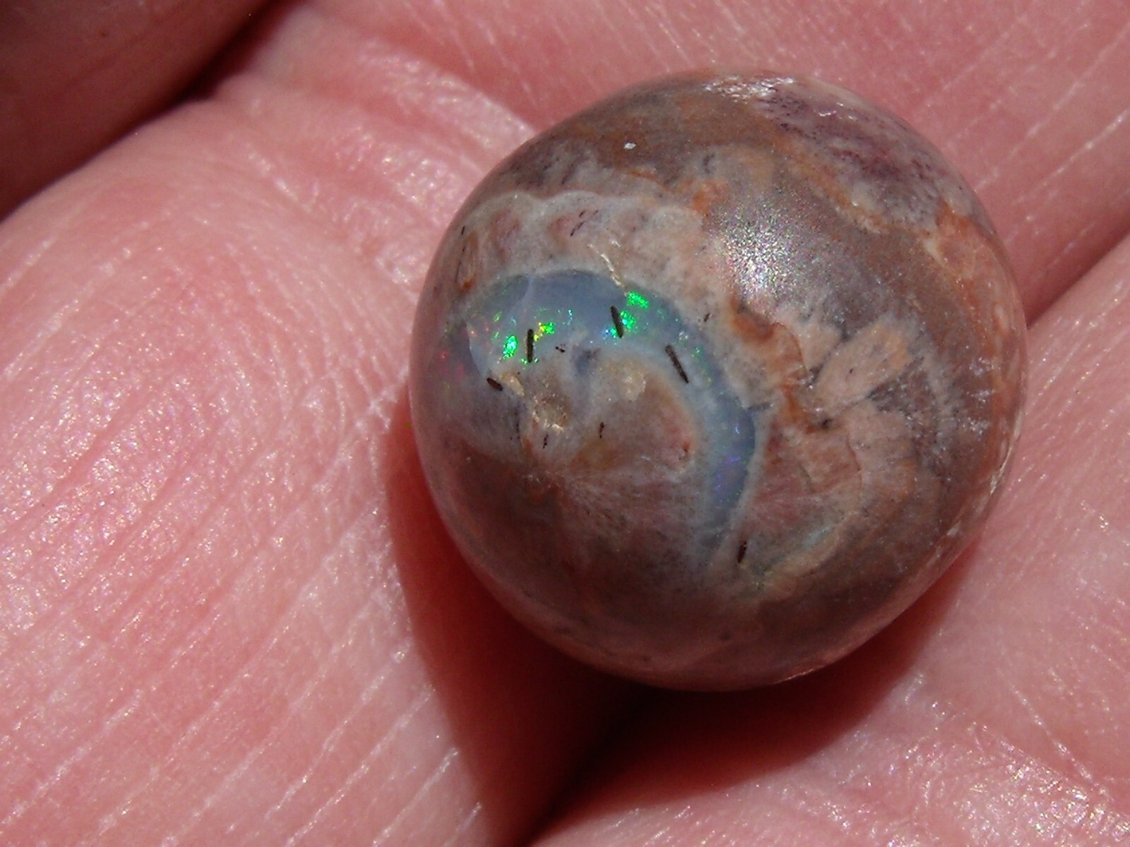 13.11 Ct. Mexican Cantera fire opal bead