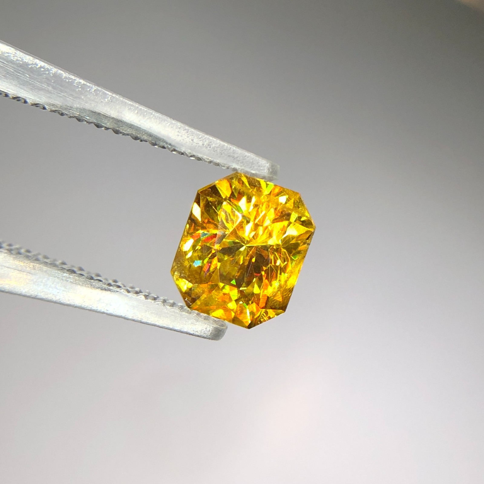 1.45 Carat | Natural Full Fire Sphene Titanite | Step Cut Gemstone Pakistan