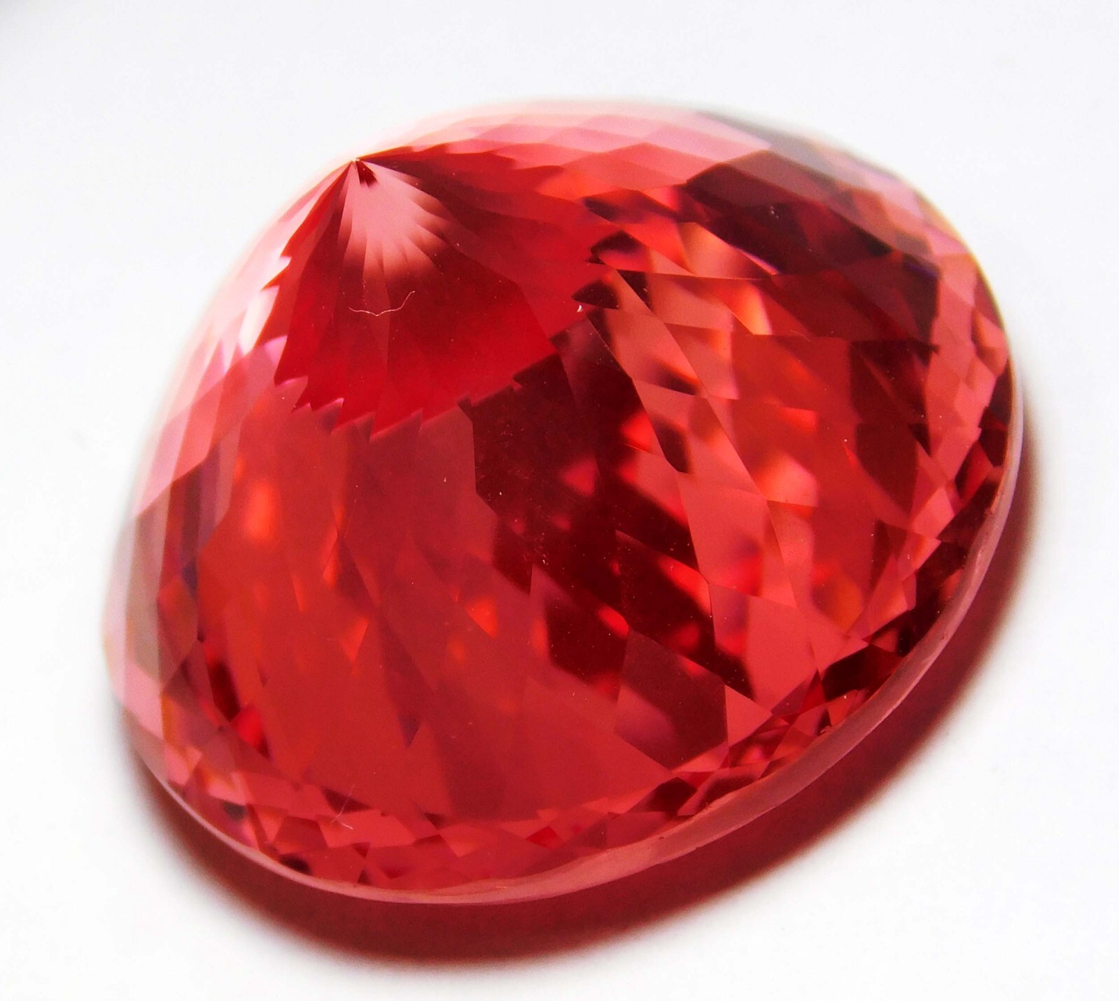 CERTIFIED PREMIUM QUALITY NATURAL SAPPHIRE ORANGISH RED 97.70 Ct ROUND SHAPE