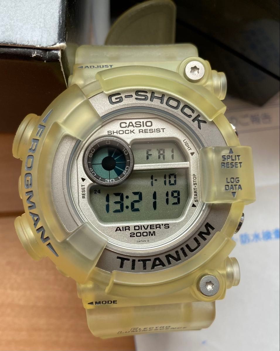 Casio G SHOCK FROGMAN DW 8200WC 7A titanium skeleton Frogman Casio Tech and wate