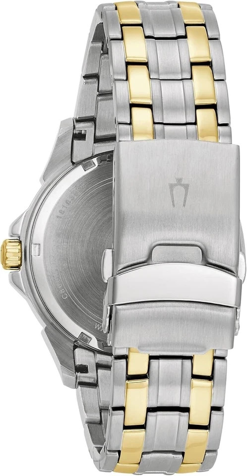 Bulova Mens Automatic Skeleton Dial Exhibition Back Black Dial 43mm Watch 98A146