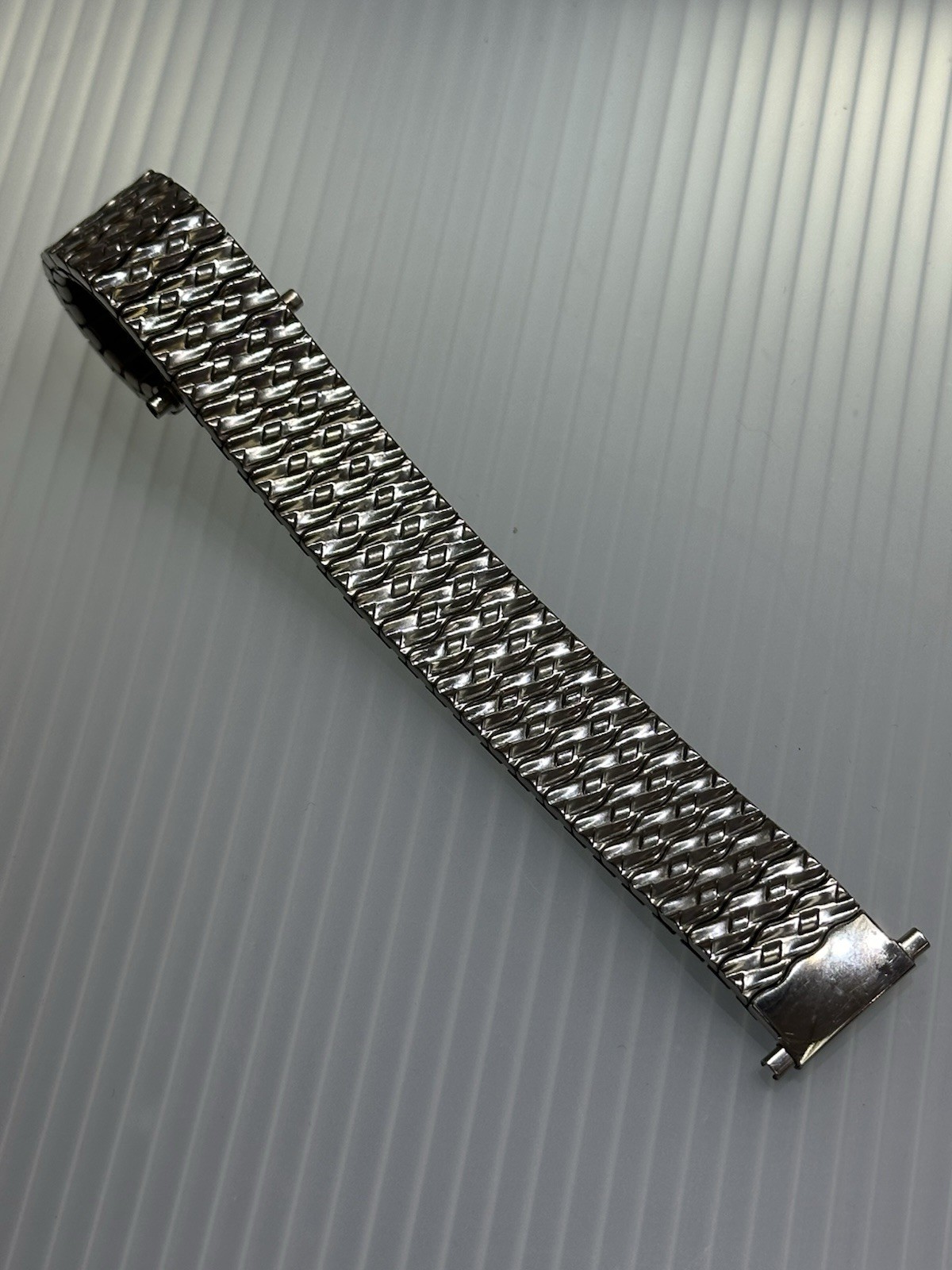 16 17 18 19 20 21 mm VINTAGE 60s SPEIDEL STAINLESS STEEL MENS STRETCH WATCH BAND