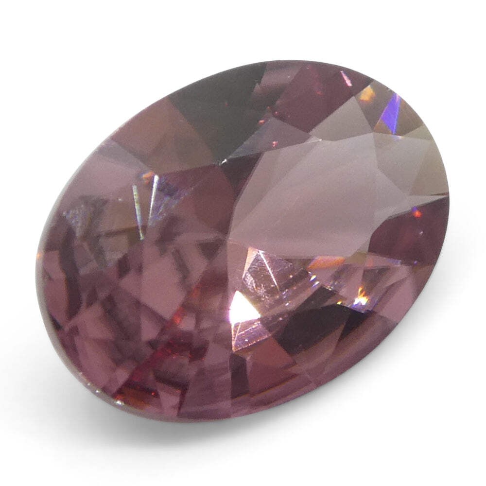 0.95ct Natural Earth Mined Oval Master Brilliant Cut Pink Zircon from Sri Lanka