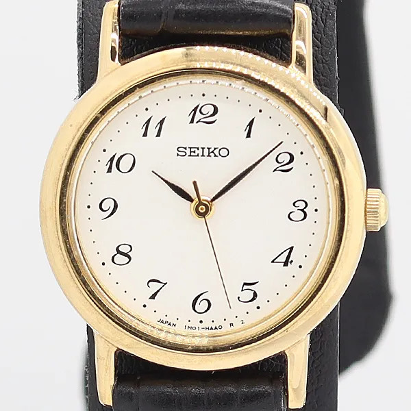 Excellent condition, fully functional Seiko 1N01-HZA0 Quartz White Dial Ladies&#