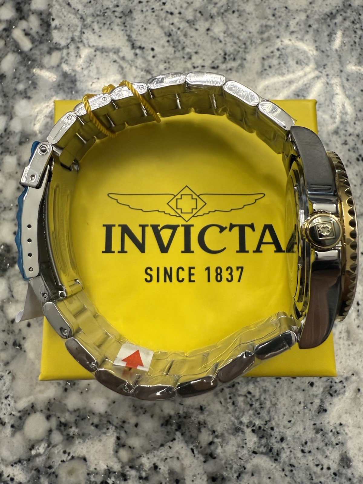 Invicta Specialty Men’s Watch 41mm Two Tone Gold Dial 69725 New!! + Keychain